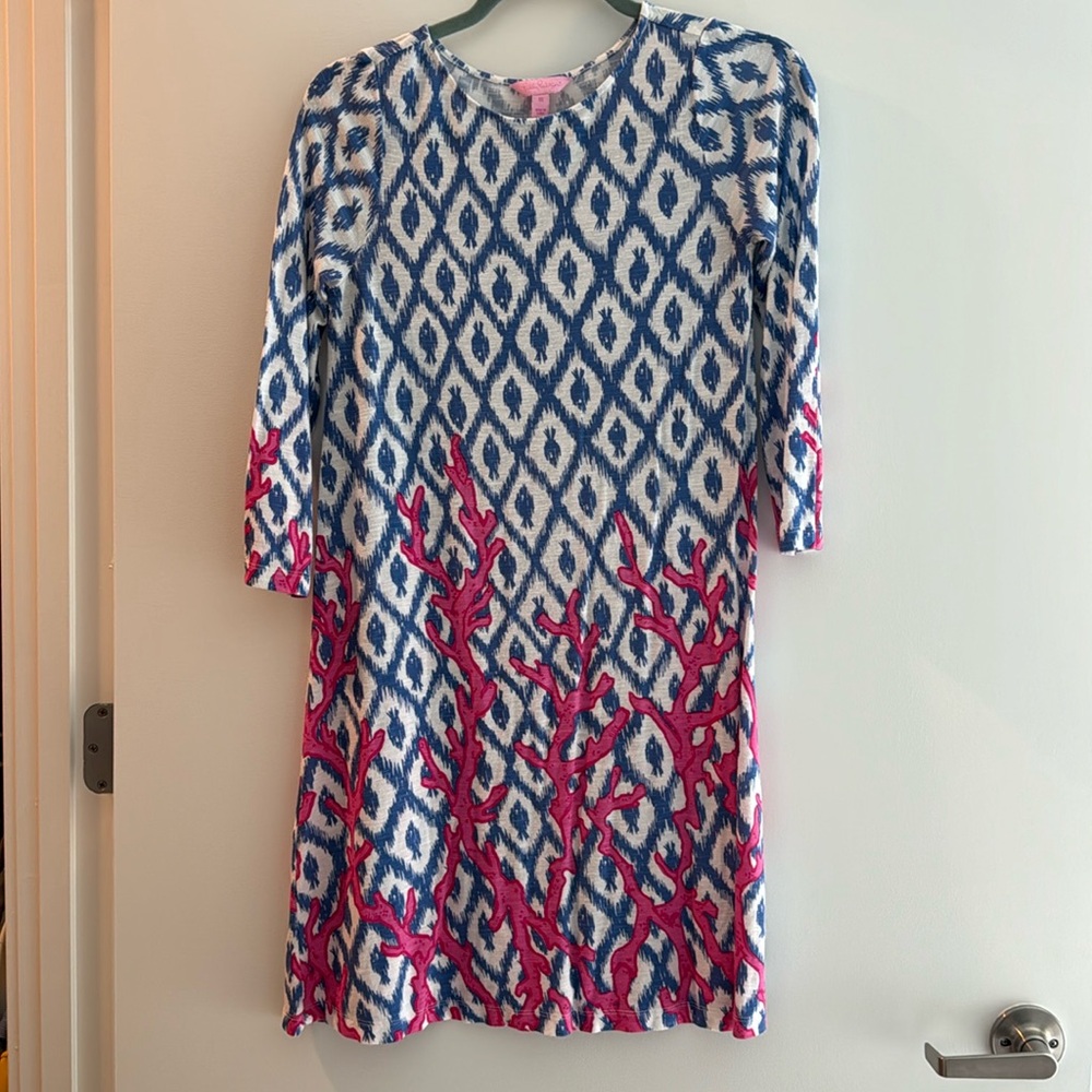 Lilly Pulitzer Ophelia Coral Iris Swing Dress size XS